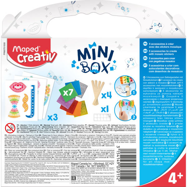 ΣΕΤ ΧΕΙΡΟΤΕΧΝΙΑΣ ΜΙΝΙ BOX ΜΩΣΑΪΚΟ MAPED CREATIV 907015