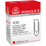 Συνδετήρες Romaclip No 3 ύψους 30mm Τεμάχια 100