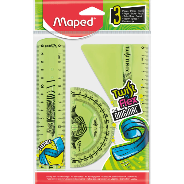 Γεωμετρικά όργανα Maped Twist n' Flex Σετ 3 Μεσαίο 15cm