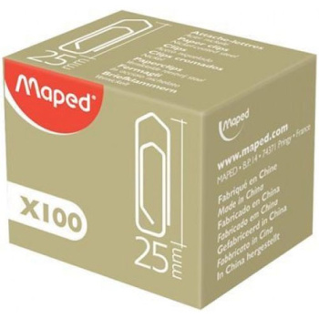 ΣΥΝΔΕΤΗΡΕΣ MAPED 25mm ΣΕ ΚΟΥΤΙ 100 ΤΕΜΑΧΙΩΝ ΥΨΟΥΣ 25mm No 032010