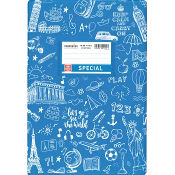 ΤΕΤΡΑΔΙΟ ΕΞΗΓΗΣΗ ΓΑΛΑΖΙΟ ΡΙΓΕ 50 ΦΥΛΛΩΝ SPECIAL DOODLES TYPOTRUST 4327