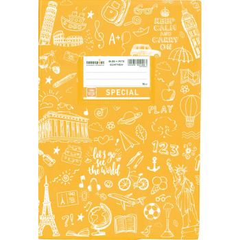 ΤΕΤΡΑΔΙΟ ΕΞΗΓΗΣΗ ΚΙΤΡΙΝΟ ΡΙΓΕ 50 ΦΥΛΛΩΝ SPECIAL DOODLES TYPOTRUST 4324