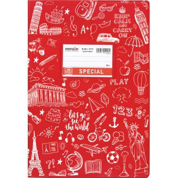 ΤΕΤΡΑΔΙΟ ΕΞΗΓΗΣΗ ΚΟΚΚΙΝΟ ΡΙΓΕ 50 ΦΥΛΛΩΝ SPECIAL DOODLES TYPOTRUST 4322