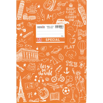 ΤΕΤΡΑΔΙΟ ΕΞΗΓΗΣΗ ΠΟΡΤΟΚΑΛΙ ΡΙΓΕ 50 ΦΥΛΛΩΝ SPECIAL DOODLES TYPOTRUST 4325