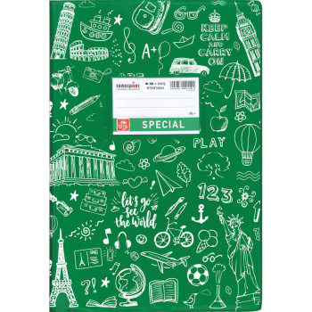 ΤΕΤΡΑΔΙΟ ΕΞΗΓΗΣΗ ΠΡΑΣΙΝΟ ΡΙΓΕ 50 ΦΥΛΛΩΝ SPECIAL DOODLES TYPOTRUST 4323
