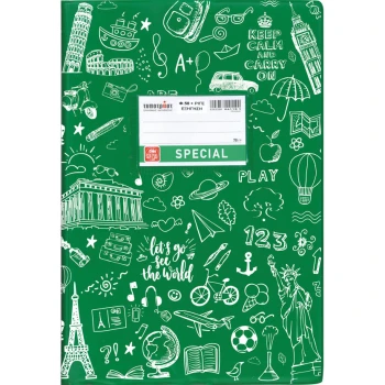 ΤΕΤΡΑΔΙΟ ΕΞΗΓΗΣΗ ΠΡΑΣΙΝΟ ΡΙΓΕ 50 ΦΥΛΛΩΝ SPECIAL DOODLES TYPOTRUST 4323