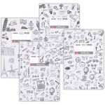 ΤΕΤΡΑΔΙΟ ΛΕΥΚΟ ΡΙΓΕ 50 ΦΥΛΛΩΝ SPECIAL DOODLES TYPOTRUST 4315