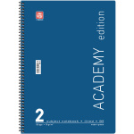 Σπιράλ 2 θεμάτων Β5 Academy Μπλε Τετράδιο Special 17x25cm
