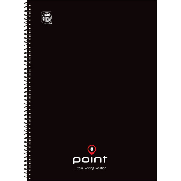 ΤΕΤΡΑΔΙΟ ΣΠΙΡΑΛ 3 ΘΕΜΑΤΩΝ Α4 POINT ΜΑΥΡΟ SPECIAL 21x29cm