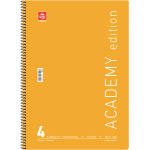 Σπιράλ 4 θεμάτων Α4 Academy Κίτρινο Τετράδιο Special 21x29cm