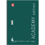Σπιράλ 4 θεμάτων Α4 Academy Πράσινο Τετράδιο Special 21x29cm