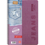 Σπιράλ 3 θεμάτων Α4 Jeans Μωβ Τετράδιο Special 21x29cm