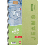 Σπιράλ 4 θεμάτων Α4 Jeans Λαχανί Τετράδιο Special 21x29cm