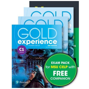 MSU CELP C1 EXAM PACK (GOLD EXPERIENCE B2 STUDENT'S BOOK WITH APP, WORKBOOK, COMPANION, YORK PRACTICE TEST FOR MSU C1)