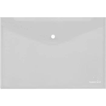Φάκελος Α3 Διάφανος Typotrust 46x32.5cm με κουμπί FP25003-10
