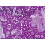 ΦΑΚΕΛΟΣ ΜΕ ΚΟΥΜΠΙ Α4 ΜΩΒ DOODLE BAG 33x23.2cm TYPOTRUST FP25404-08