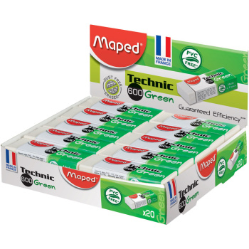 ΓΟΜΑ MAPED TECHNIC 600 GREEN ΛΕΥΚΗ ΧΩΡΙΣ PVC 115920
