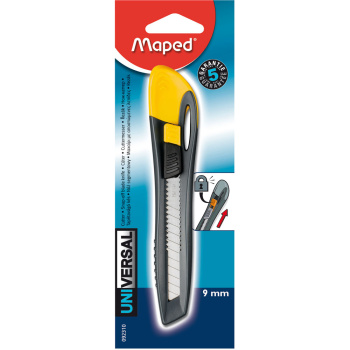 Maped Office Universal Κοπίδι Κίτρινο 9mm Λάμα 092310