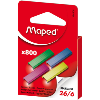 Χρωματιστά σύρματα συρραφής Νο 26/6 Maped 324806