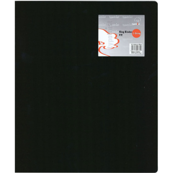 Ντοσιέ Α4 Μαύρο 2 Κρίκων 2.6cm Ράχη Typotrust FP15022-01