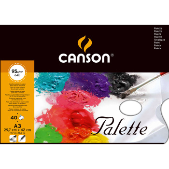 ΠΑΛΕΤΑ ΧΑΡΤΙΝΗ Α3 CANSON 29.7x42cm ΜΕ 40 ΦΥΛΛΑ 95gr