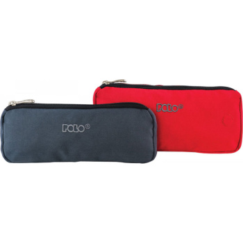 POLO ΚΑΣΕΤΙΝΑ PENCIL CASE DOUBLE ΚΟΚΚΙΝΗ-ΓΚΡΙ 9-37-018-03
