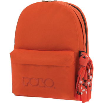 ΣΑΚΙΔΙΟ POLO ΠΟΡΤΟΚΑΛΙ 2 ΘΕΣΕΩΝ DOUBLE SCARF BACKPACK ΜΕ ΜΑΝΤΗΛΙ