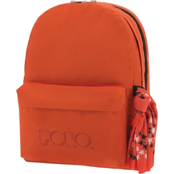 ΣΑΚΙΔΙΟ POLO ΠΟΡΤΟΚΑΛΙ 2 ΘΕΣΕΩΝ DOUBLE SCARF BACKPACK ΜΕ ΜΑΝΤΗΛΙ