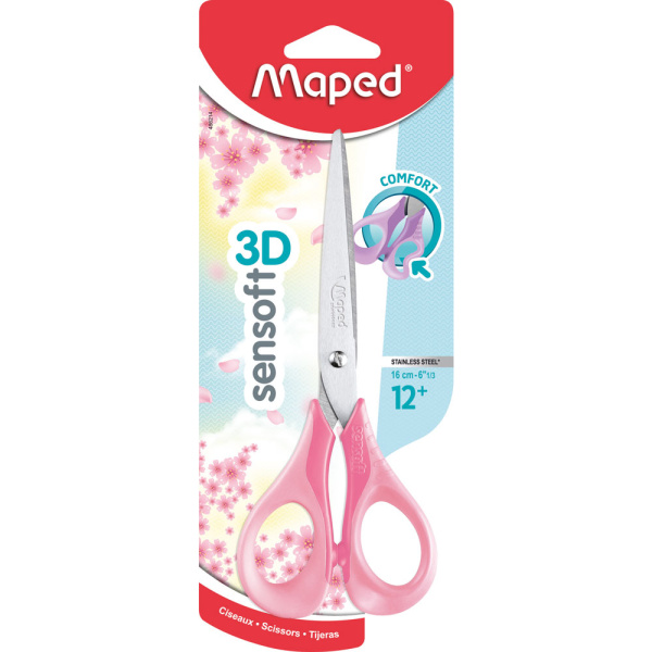 ΨΑΛΙΔΙ MAPED SENSOFT 3D COMFORT 16CM ΡΟΖ ΠΑΣΤΕΛ Νο 486214