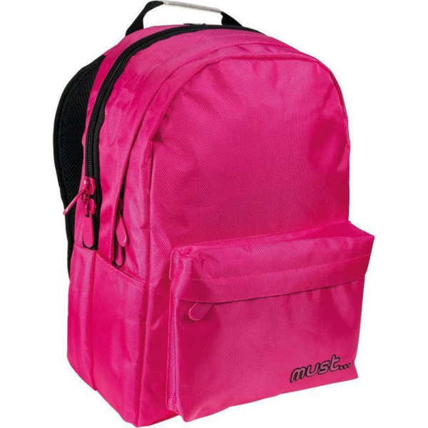 ΣΧΟΛΙΚΗ ΤΣΑΝΤΑ ΠΛΑΤΗΣ MUST BACKPACK ΦΟΥΞΙΑ 2 ΘΕΣΕΩΝ Νο 579415