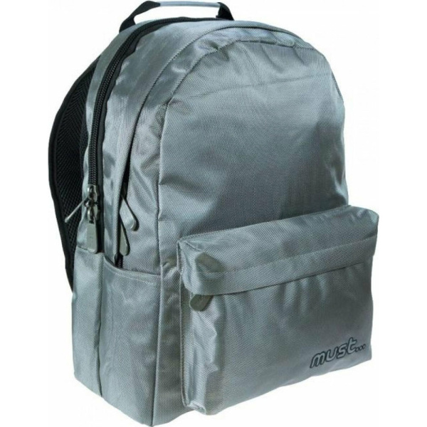 ΣΧΟΛΙΚΗ ΤΣΑΝΤΑ ΠΛΑΤΗΣ MUST BACKPACK ΓΚΡΙ 2 ΘΕΣΕΩΝ Νο 579421