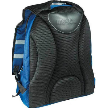 ΣΧΟΛΙΚΗ ΤΣΑΝΤΑ ΠΛΑΤΗΣ MUST BACKPACK ΜΠΛΕ 2 ΘΕΣΕΩΝ Νο 579417