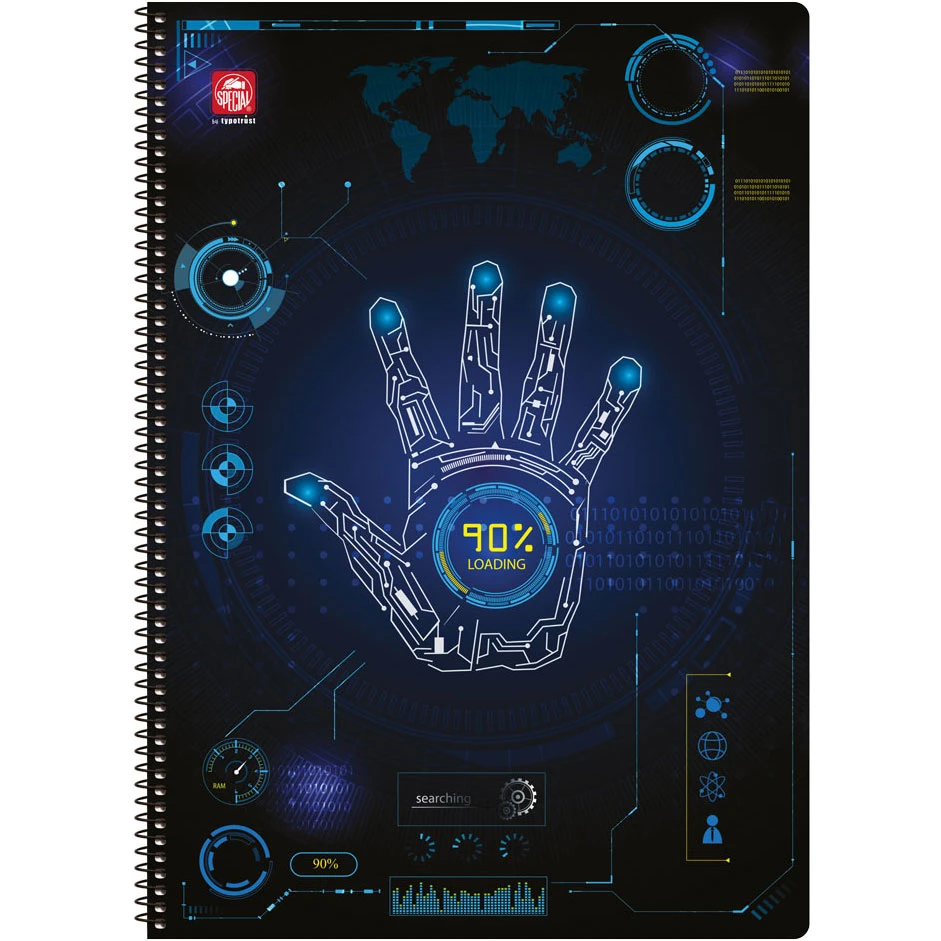 tetradio-spiral-2-thematwn-a4-trendy-loading-special-21x29cm-4542-13 ΤΕΤΡΑΔΙΟ ΣΠΙΡΑΛ 2 ΘΕΜΑΤΩΝ Α4 TRENDY 90% LOADING SPECIAL 21x29cm