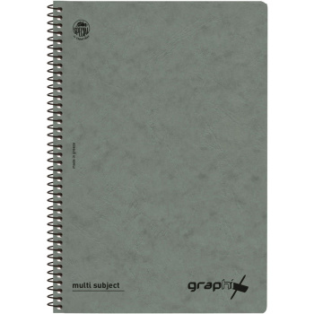 Σπιράλ 2 θεμάτων Β5 Graphix Γκρι Τετράδιο Special 17x25cm
