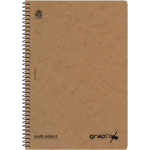 Σπιράλ 2 θεμάτων Β5 Graphix Καφέ Τετράδιο Special 17x25cm