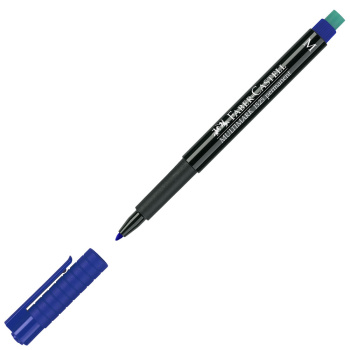 Μαρκαδόρος Μπλε Faber Castell 1525M Multimark Ανεξίτηλος 1.0mm