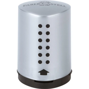 Ξύστρα silver mini grip βαρελάκι Faber-Castell 183700
