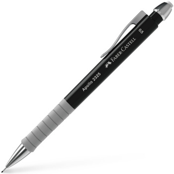 ΜΗΧΑΝIKO ΜΟΛΥΒΙ FABER CASTELL APOLLO ΜΑΥΡΟ 0.5 ME ΓΟΜΑ 232520