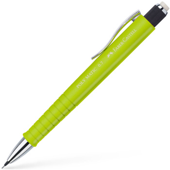 Faber-Castell Polymatic Λαχανί 0.7mm Μηχανικό Μολύβι με γόμα