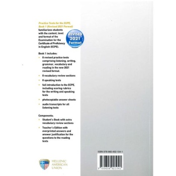 ECPE PRACTICE EXAMINATIONS BOOK 1 TEACHER'S BOOK (+CD) REVISED 2021 FORMAT
