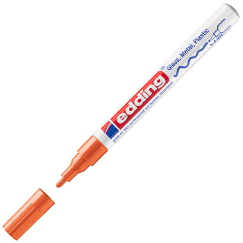 ΜΑΡΚΑΔΟΡΟΣ ΛΑΔΙΟΥ EDDING 751 ΠΟΡΤΟΚΑΛΙ 1-2mm