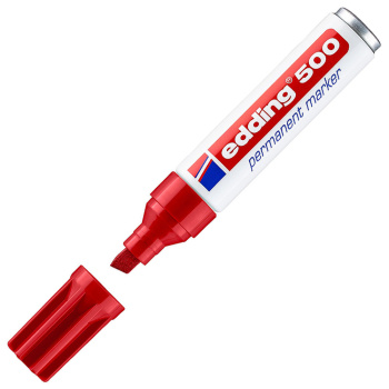 ΜΑΡΚΑΔΟΡΟΣ EDDING 500 ΚΟΚΚΙΝΟΣ ΑΝΕΞΙΤΗΛΟΣ 2-7MM ΠΛΑΚΕ