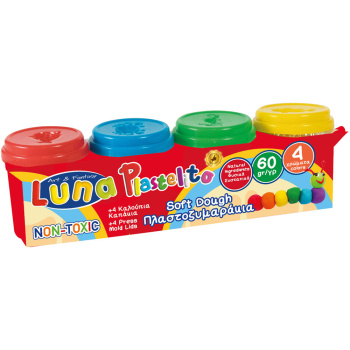 Luna πλαστοζυμαράκια 4 βασικά χρώματα 60gr