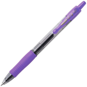 Στυλό Pilot G-2 Gel Μωβ 0.7mm με κουμπί και Grip