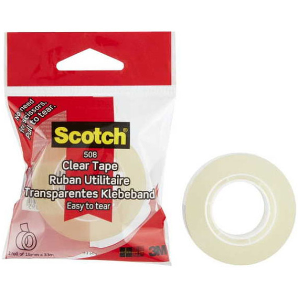 ΣΕΛΟΤΕΪΠ 3Μ SCOTCH 508 ΔΙΑΦΑΝΟ 15mmx33m ΟΙΚΟΝΟΜΙΚΟ