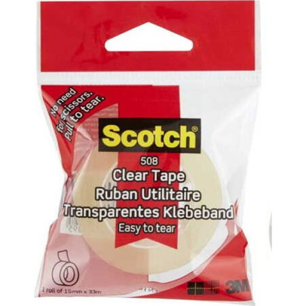 ΣΕΛΟΤΕΪΠ 3Μ SCOTCH 508 ΔΙΑΦΑΝΟ 15mmx33m ΟΙΚΟΝΟΜΙΚΟ