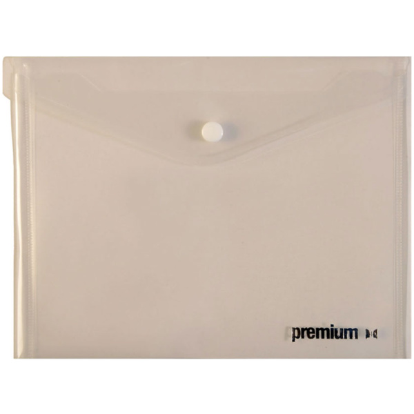 Φάκελος Α5 Διάφανος Premium 23.5x18cm με κουμπί 26382