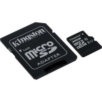 KINGSTON MICRO SECURE DIGITAL 32GB MICROSDXC CANVAS SELECT 80R +SD ADAPTER