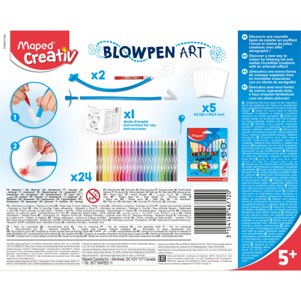 MAPED CREATIV BLOW PEN ART 846712 ΜΕ 2 ΦΥΣΗΤΗΡΕΣ