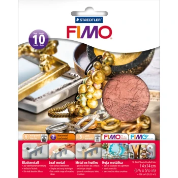 STAEDTLER FIMO 10 ΜΕΤΑΛΛΙΚΑ ΦΥΛΛΑ ΧΑΛΚΟΥ 14X14CM Νο 8781-26